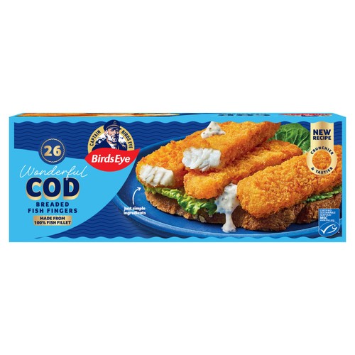 Birds Eye 26 Breaded Cod Fish Fingers