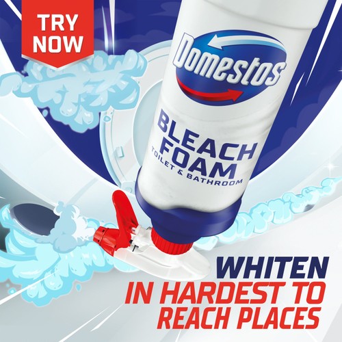 Domestos Bleach Foam Toilet and Bathroom