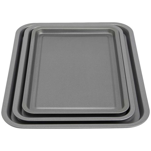 M&S 3 Piece Carbon Steel Oven Trays