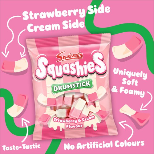 Swizzels Squashies Strawberry & Cream