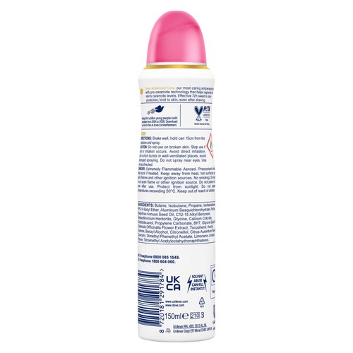 Dove Women Advanced Antiperspirant Deodorant Pomegranate Aerosol