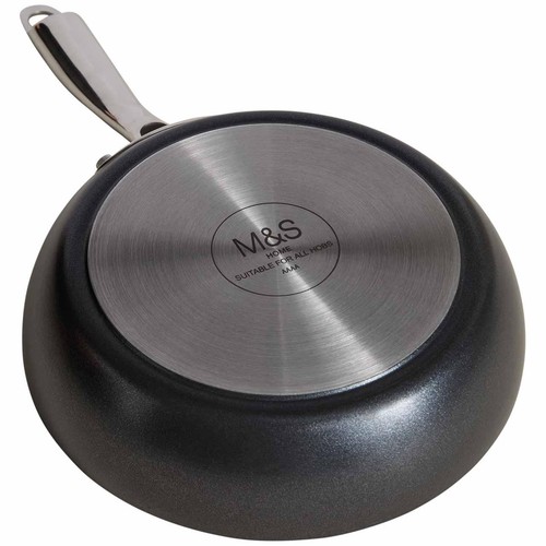 M&S Aluminium 20cm Non-Stick Frying Pan, Black