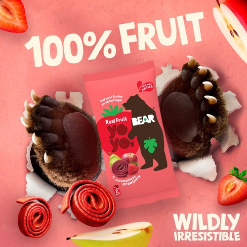 BEAR Fruit Yoyos Strawberry Grab Bag