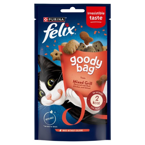 Felix Goody Bag Mixed Grill Beef Chicken & Salmon Cat Treats