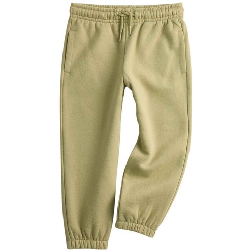 M&S Unisex Cotton Rich Joggers, 6-7 Y, Avocado
