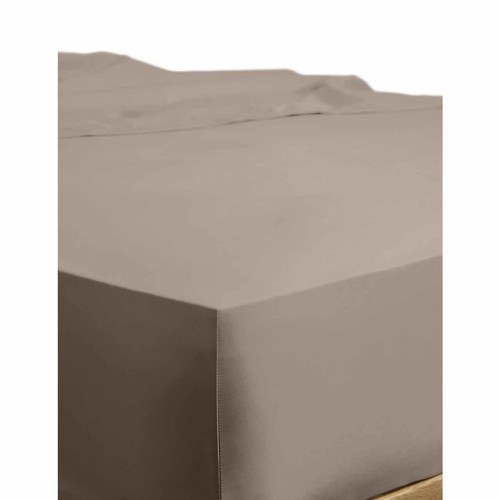 M&S Cotton Rich Fitted Sheet Single, Mink