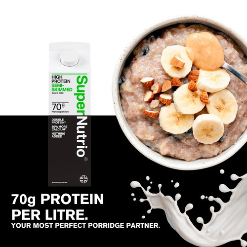 SuperNutrio High Protein Fresh Semi Skimmed Milk