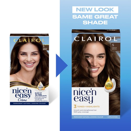 Clairol Nice'n Easy Creme Permanent Hair Dye 3.5BG Dark Burgundy Brown