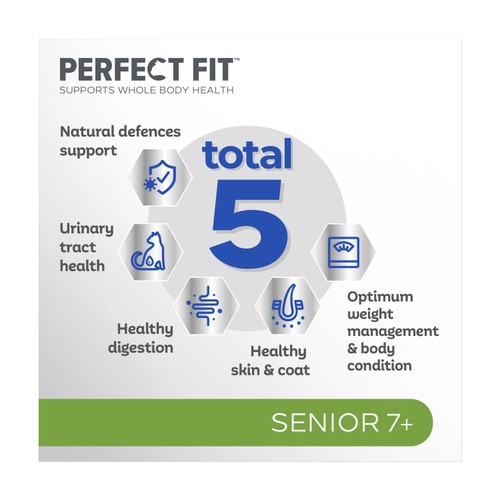 Perfect Fit Senior 7+ Dry Cat Food Chicken