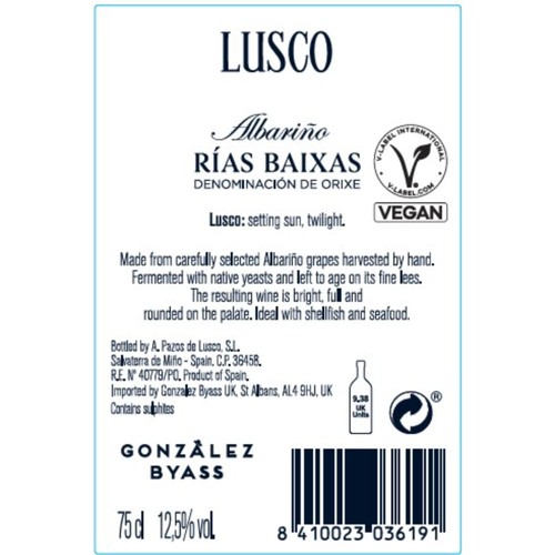Pazos de Lusco Albarino
