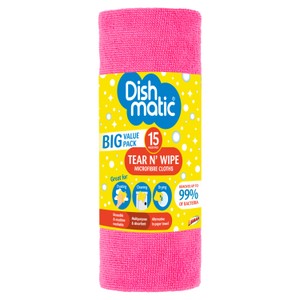 Dishmatic Microfibre Tear N Wipe