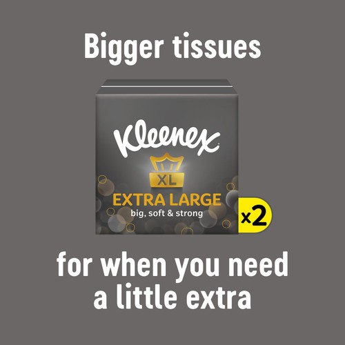 Kleenex Extra Large Tissues Compact Twin Pack