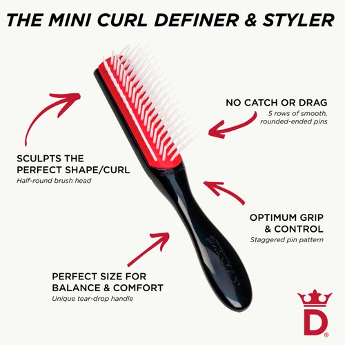 Denman Classic Hair Styling Brush, Handbag