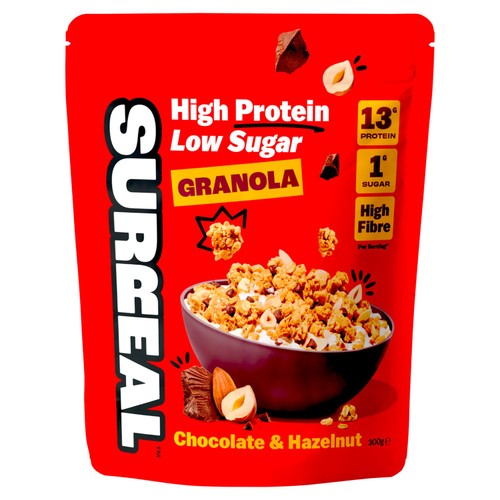 Surreal High Protein Low Sugar Chocolate Hazelnut Granola