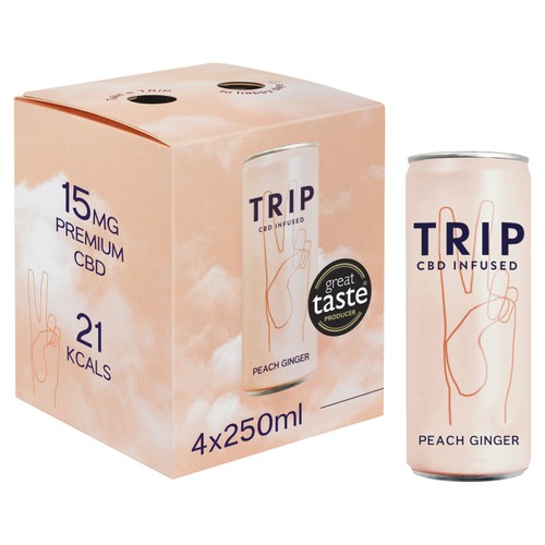TRIP CBD Infused Peach Ginger