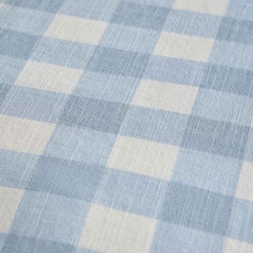 M&S Cotton Gingham Bedding Set, Single Blue