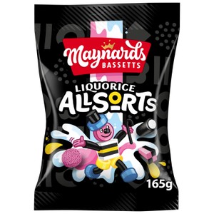 Maynards Bassett Liquorice Allsorts 165g