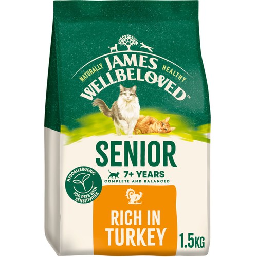 James Wellbeloved Senior Dry Cat Food Turkey