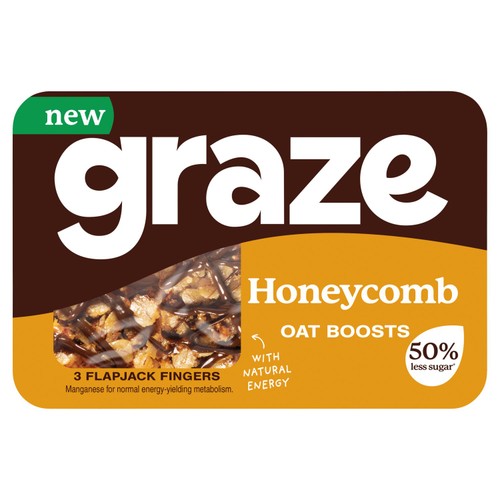 Graze Honeycomb Oat Boosts Flapjack Snack