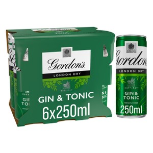Gordon's Pink Gin & Tonic Original 6x250ml 