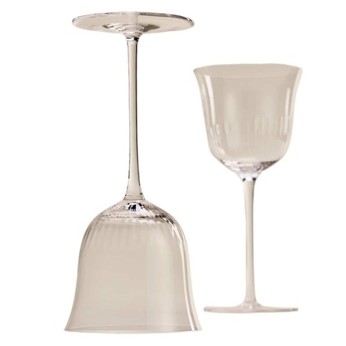 M&S Set of 4 Delphine White Wine Glasses, Clear