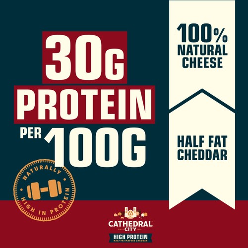 Cathedral City High Protein Half Fat Cheddar Cheese