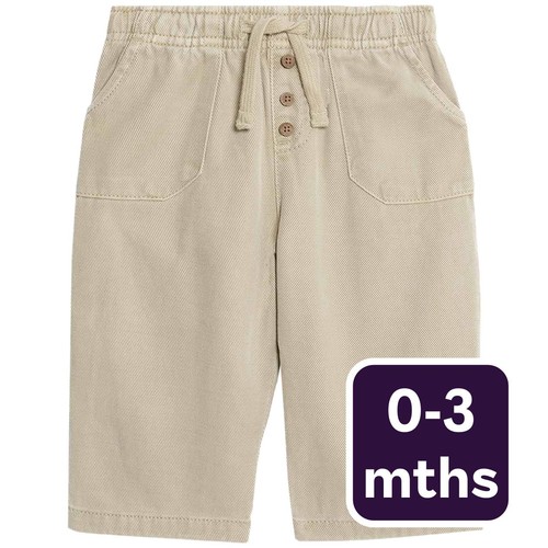 M&S Plain Trouser, 0-3 Months, Neutral
