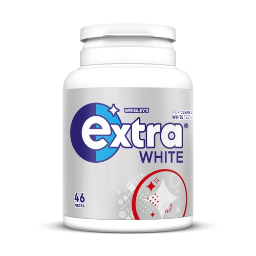 Extra White Sugarfree Chewing Gum Bottle 46 Pieces