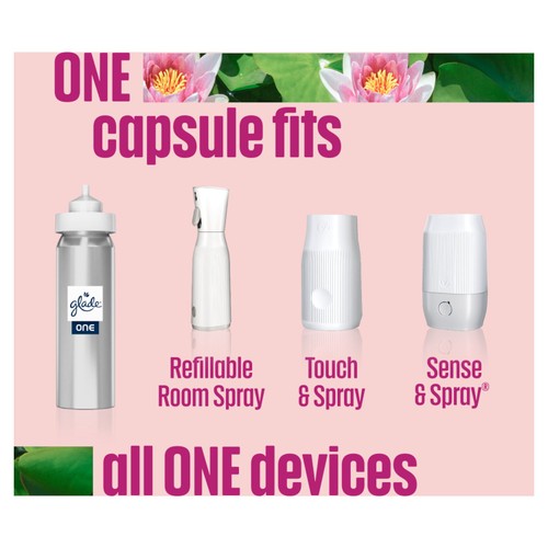 Glade ONE Sense & Spray Holder & Refill Relaxing Zen Air Freshener