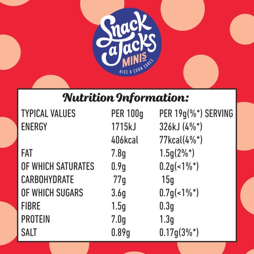 Snack a Jacks Sweet Chilli Rice Cakes