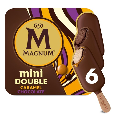 Magnum Mini Double Chocolate & Double Caramel Ice Cream Sticks