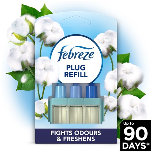 Febreze 3Volution Air Freshener Plug In Refill Cotton Fresh