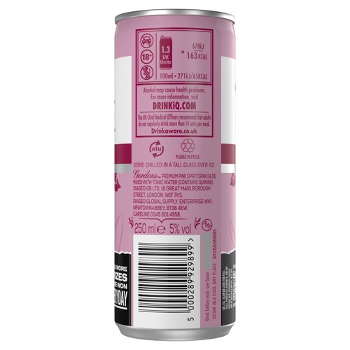 Gordon's Pink Gin & Tonic Can