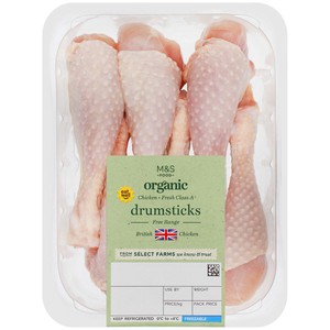 M&S Organic British Chicken Drumsticks