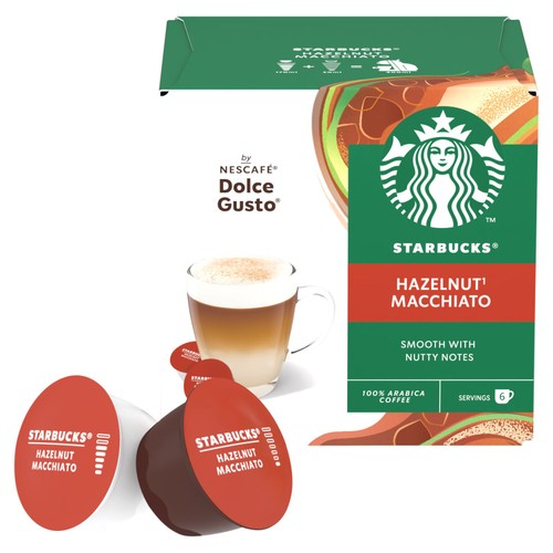 Starbucks Hazelnut Macchiato By Nescafe Dolce Gusto, Coffee Pods