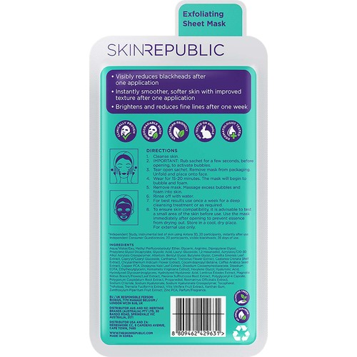 Skin Republic Biodegradable Glycolic Acid Oxygenating Face Mask