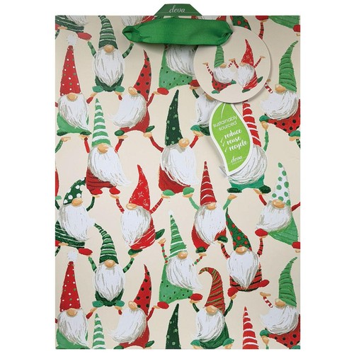 Dancing Gonks Large Christmas Gift Bag