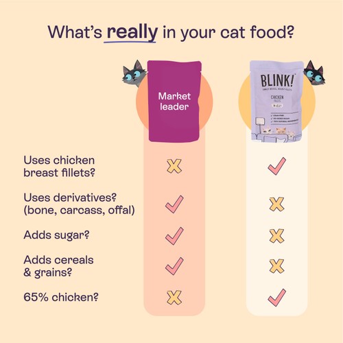 Blink Flaked Tuna Fillets Wet Cat Food Pouch