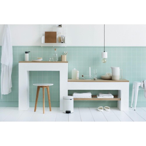 Brabantia Pedal Bin, White 3L