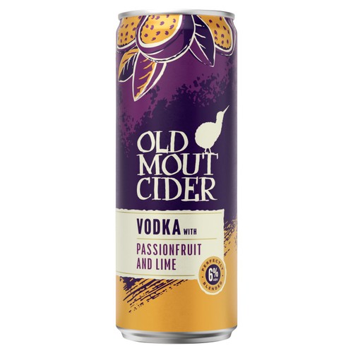 Old Mout Vodka Passionfruit & Lime Cider Cocktail Can