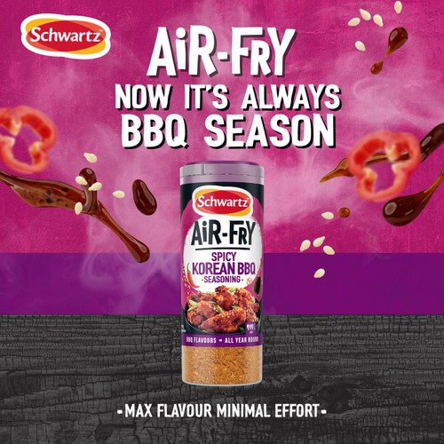 Schwartz Air Fryer Spicy Korean BBQ Seasoning Drum