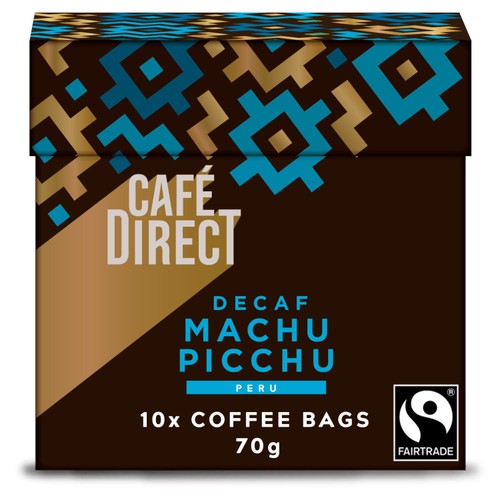 Cafedirect Fairtrade Machu Picchu Decaf Coffee Bags