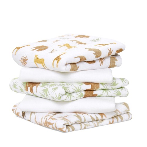 Aden+Anais essentials 5 pack cotton muslin squares tanzania