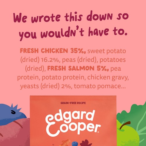 Edgard & Cooper Senior Grain Free Dry Dog Food Free-Run Chicken & Salmon