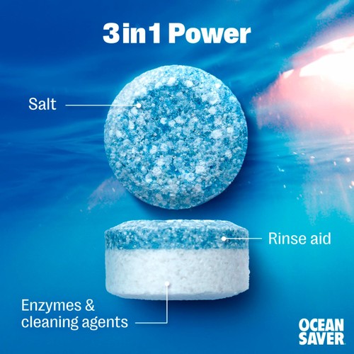 OceanSaver Plastic Free Eco Dishwasher Tablets