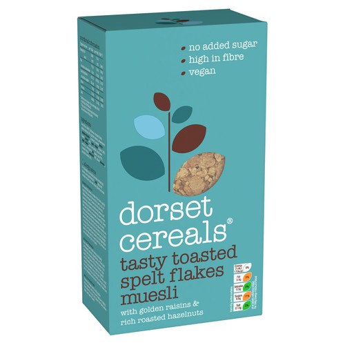 Dorset Cereals Tasty Toasted Spelt Flakes Muesli No Added Sugar Cereal