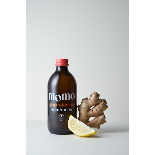 MOMO Kombucha Organic Ginger-Lemon