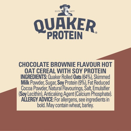 Quaker Oats High Protein Chocolate Brownie Porridge Pot