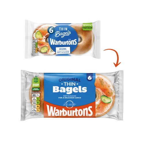 Warburtons Orginal Thin Bagels