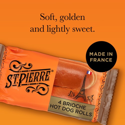 St Pierre Brioche Hot Dog Rolls